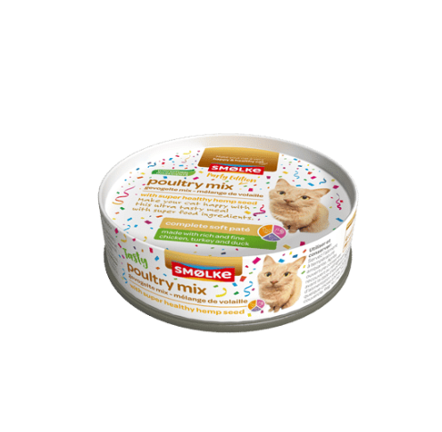 Smølke Soft Paté Party edition (poultry mix) kattenvoer 80 gram