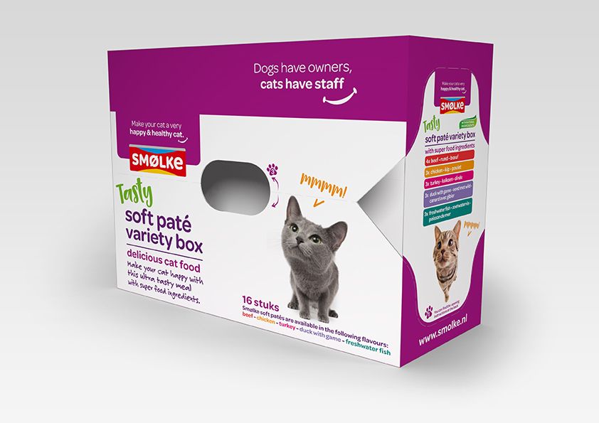 Smølke Soft Paté Variety Box kattenvoer 16 x 80 gram