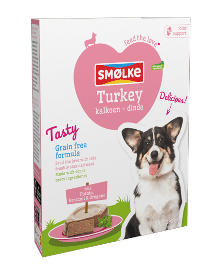 Smølke Vers Gestoomde Maaltijd Kalkoen hond 395 gram