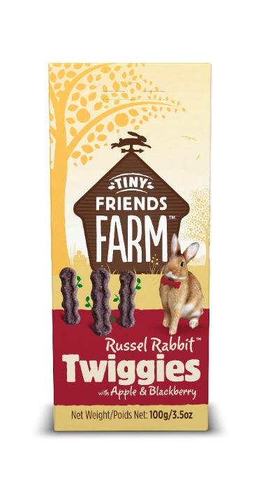 Tiny Friends Farm Russel Twiggies appel&bramen knaagdier/konijnensnacks 100 gram