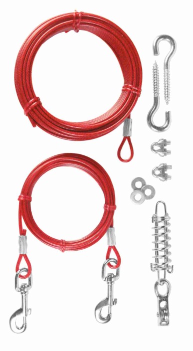 Trixie Camping set Vastlegspiraal met Looplijn