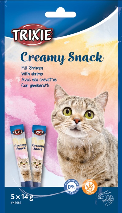 Trixie Creamy Snacks Garnalen kattensnacks 5 x 14 gram