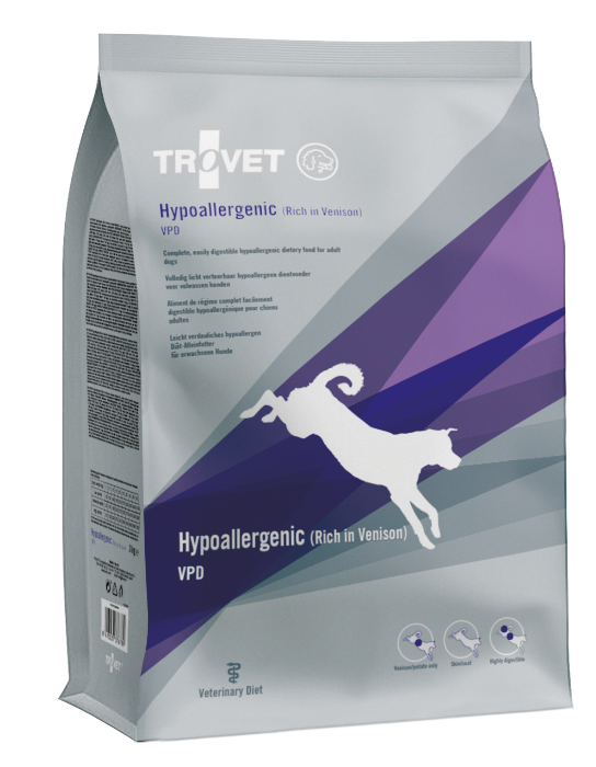 Trovet Hypoallergenic Hert VPD Hond 3kg