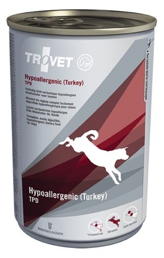 Trovet Hypoallergenic Kalkoen TPD hond natvoer 400gr