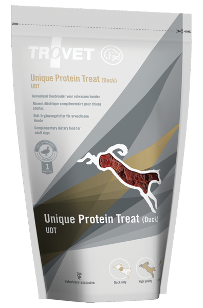 Trovet Unique Protein Treats Eend UDT hond 125gr