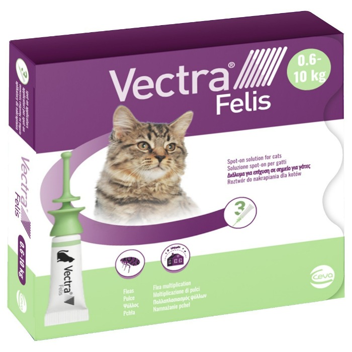 Vectra Felis 3 pipetten voor katten van 0