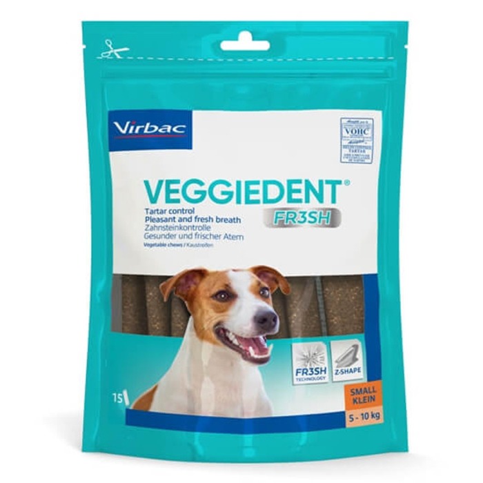 Veggiedent Kauwstrips Hond 5-10kg 15 stuks