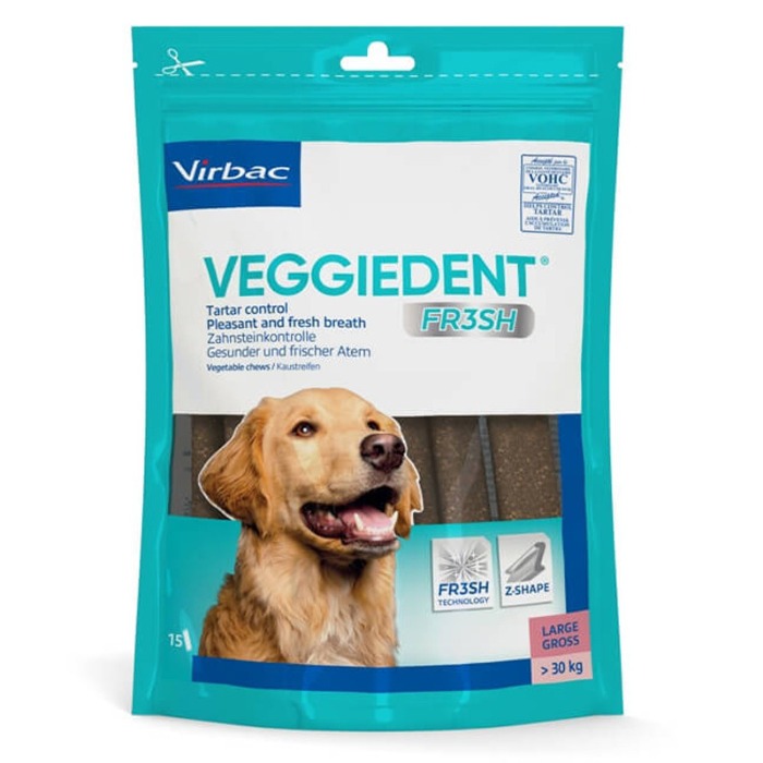 Veggiedent Kauwstrips Hond vanaf 30kg 15 stuks