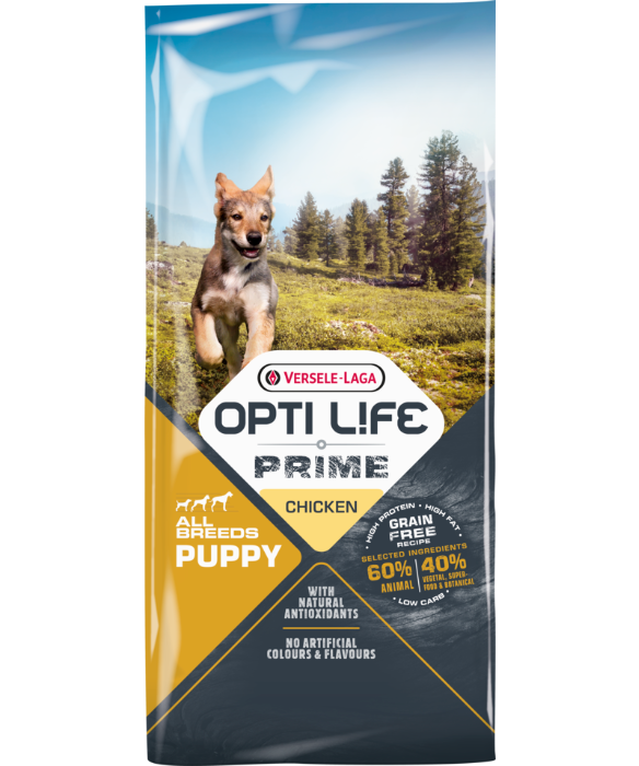 Versele-Laga Opti-Life Prime Puppy All Breeds Kip 12.5 kg