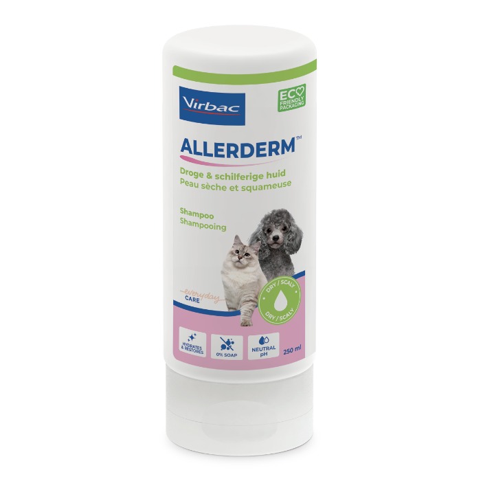 Virbac Allerderm Droge & Schilferige huid shampoo (voorheen Sebocalm) 250ml