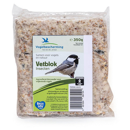 Wildbird Vetblok met Insecten voor buitenvogels