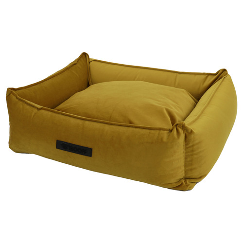 Wooff Hondenmand Cocoon Velours Oker Small 60 x 40 x 18 cm