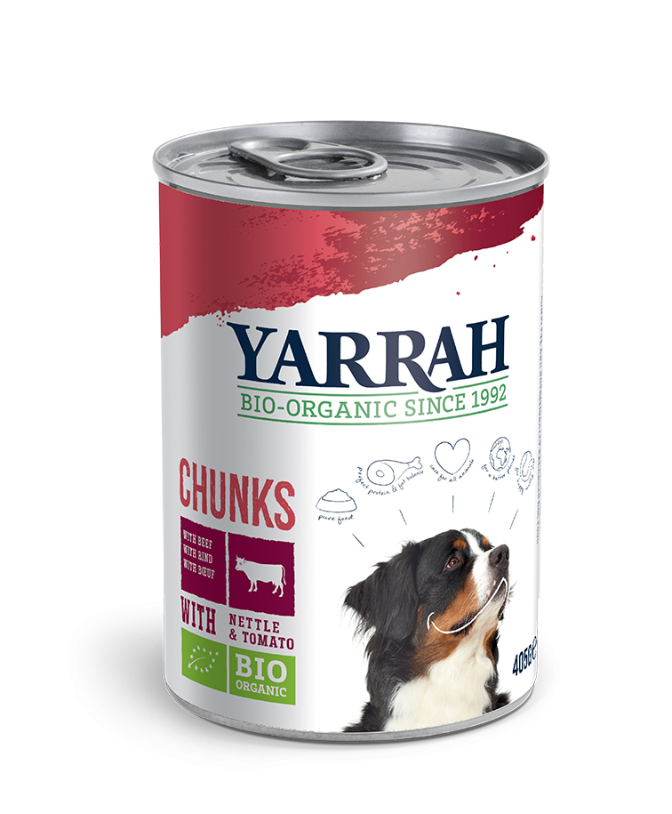 Yarrah Dog Brokjes Saus Rund 405gr