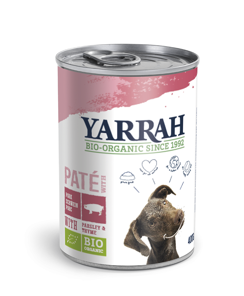 Yarrah Dog Pate Varken Graanvrij 400gr