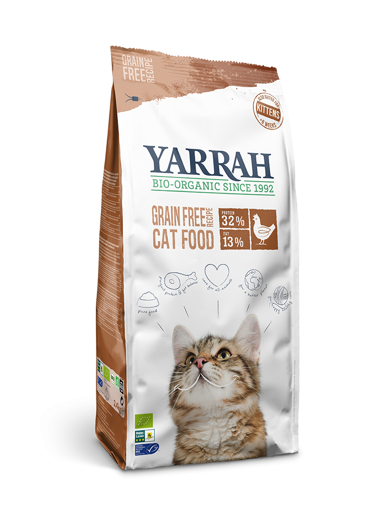 Yarrah bio kattenvoer graanvrij kip & vis 6kg