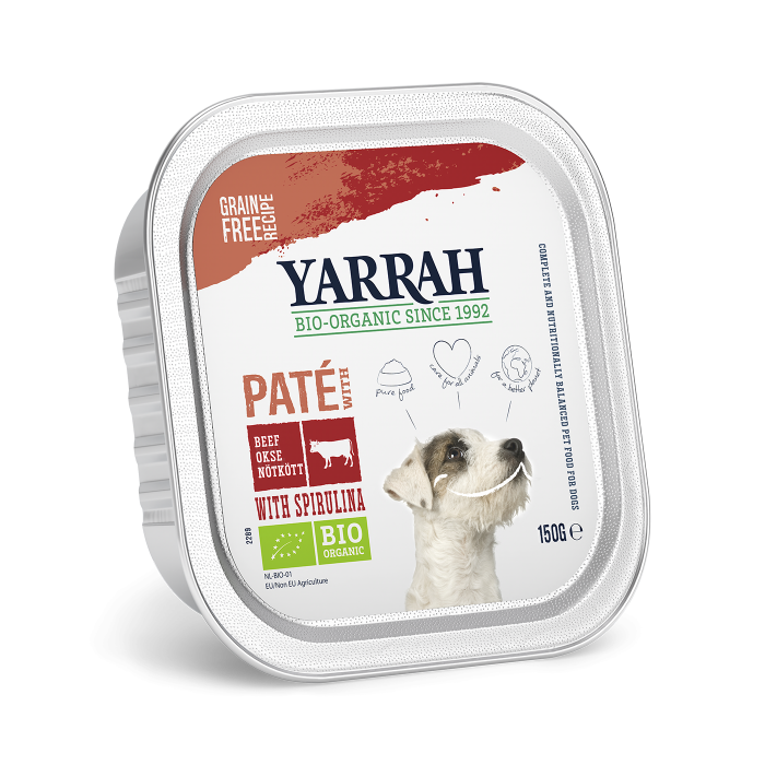 Yarrah bio paté rund & kip hondenvoer 12 x 150gr