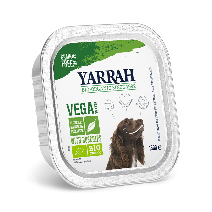 Yarrah brokjes in saus Vega Groente hondenvoer 12 x 150gr