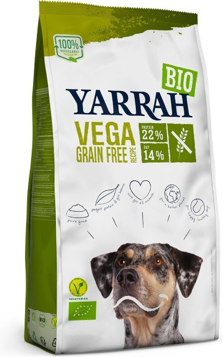 Yarrah dog biologische brokken vega ultra sensitive graanvrij 10kg