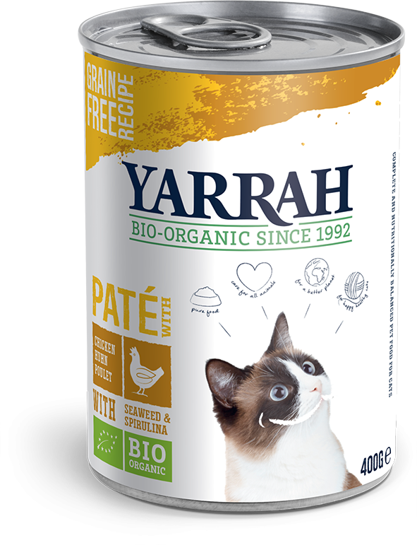 Yarrah natvoer kat blik pate bio kip 400gr