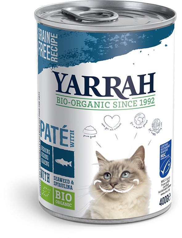 Yarrah natvoer kat blik pate bio vis 400gr