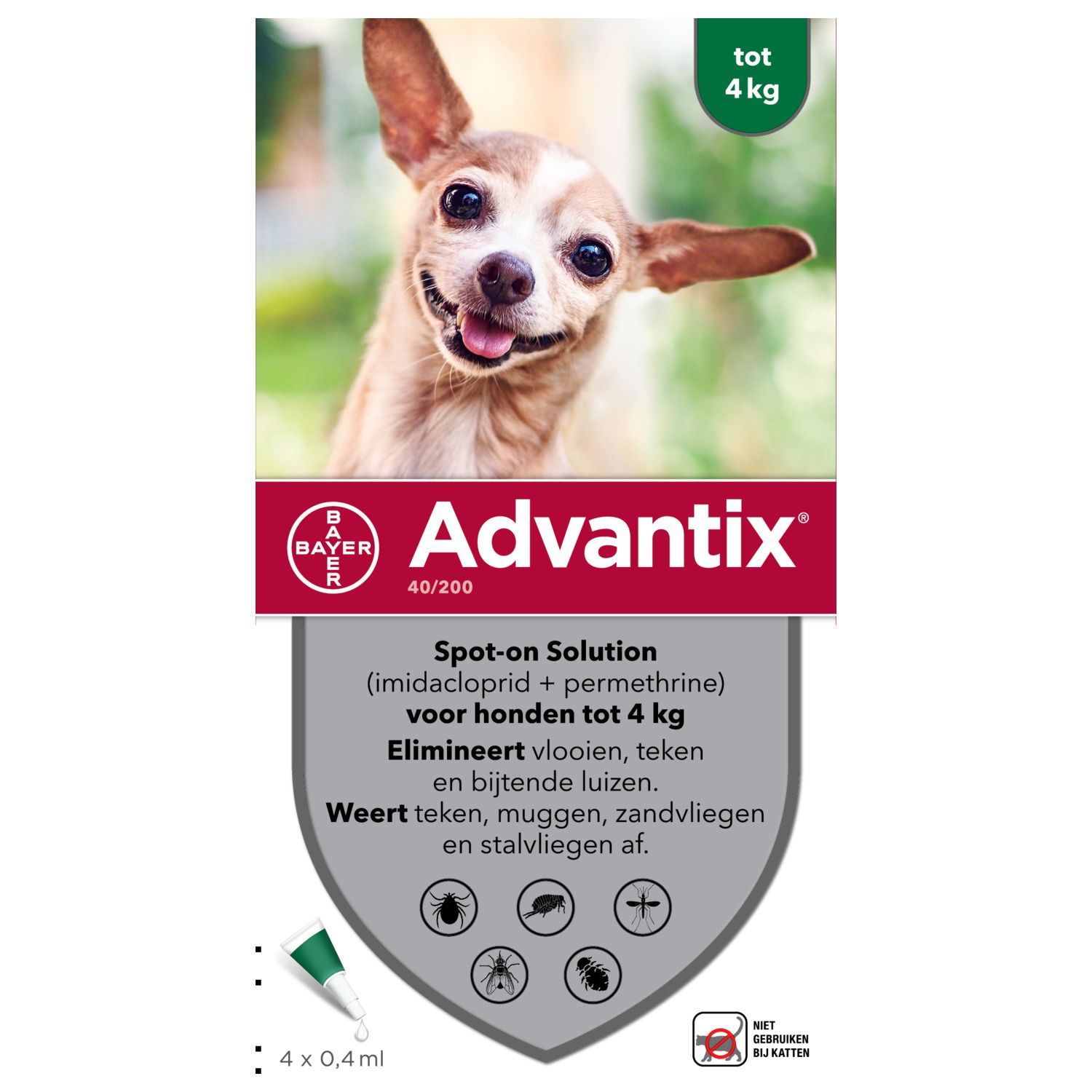 Advantix - Hond 40 (0-4kg)