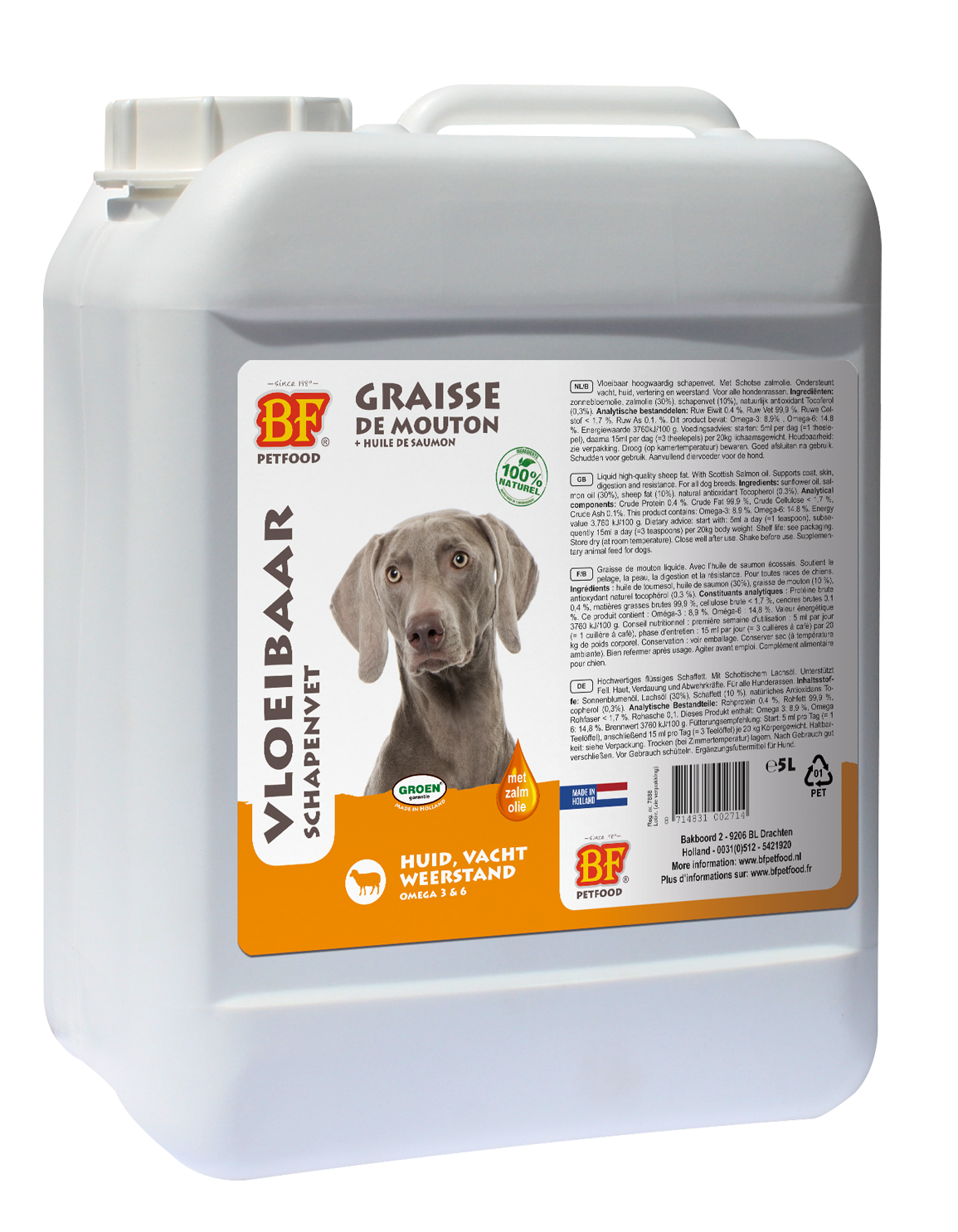 BF - Vloeibare schapenvet (met zalmolie)