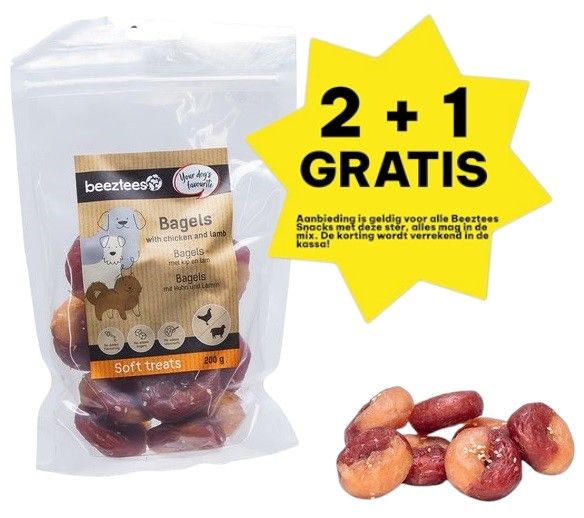 Beeztees - Bagel Met Kip En Lam
