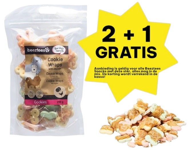 Beeztees - Cookie Wraps Met Kip