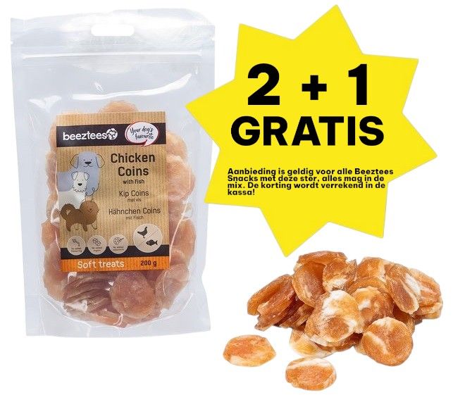 Beeztees - Kip Coins Met Vis