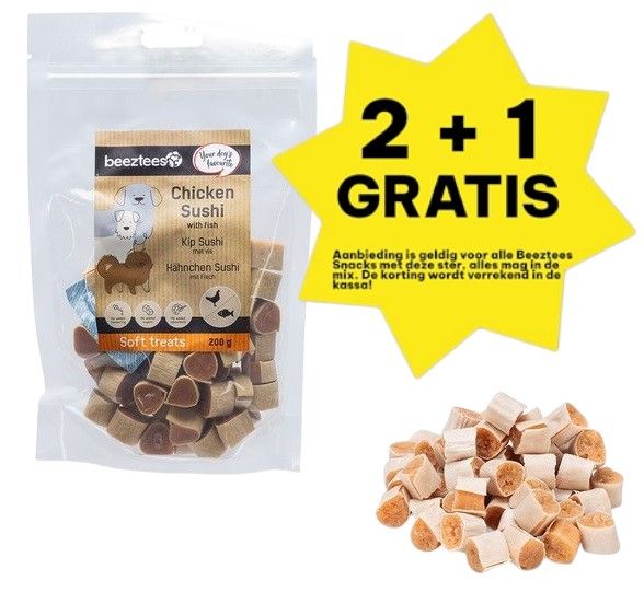 Beeztees - Kip Sushi Met Vis