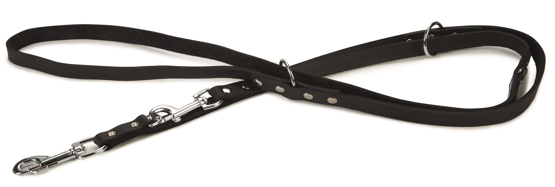 Beeztees - Leren Dressuurlijn Geniet Zwart