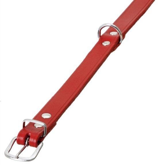 Beeztees - Leren Halsband Rood