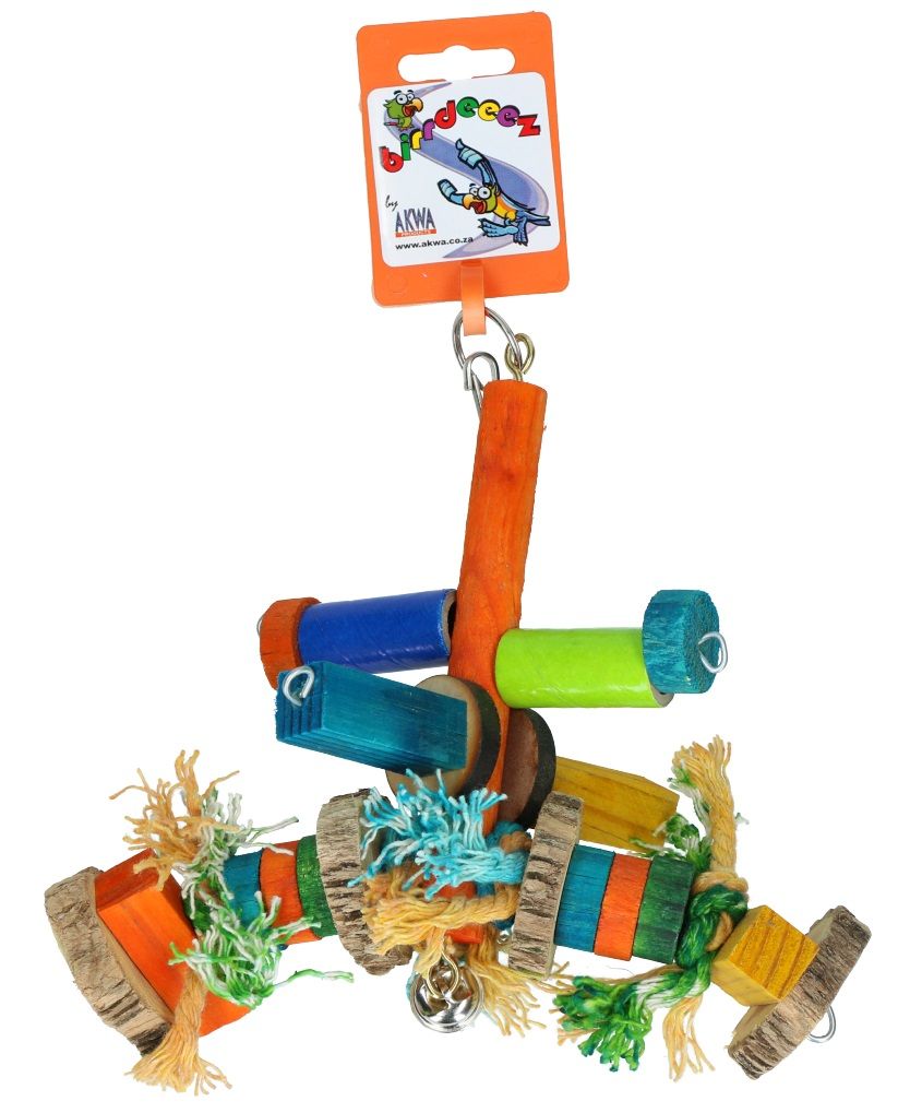 Birrdeez - Bird Toy Small Wood Rope