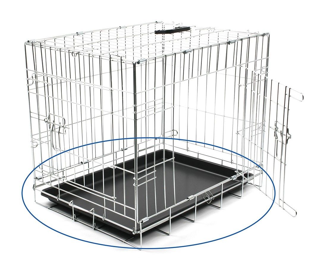 Bodemplaat plastic voor draadkooi