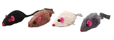 Bontmuisje Korthaar Met Bel Nature 50mm