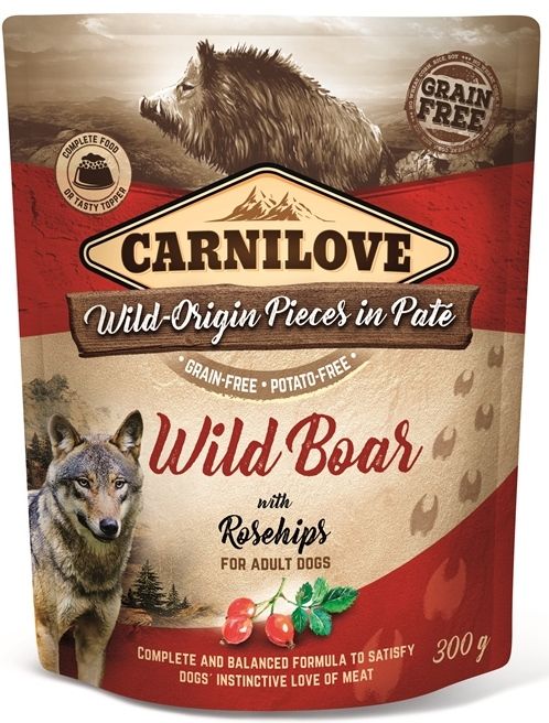 Carnilove - Pouch Wild Zwijn met rozenbottels