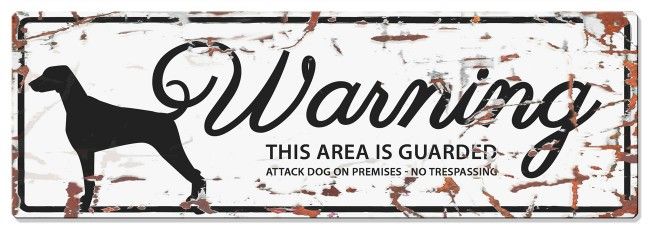 D&D - Waarschuwingsbord Dalmatian (wit)