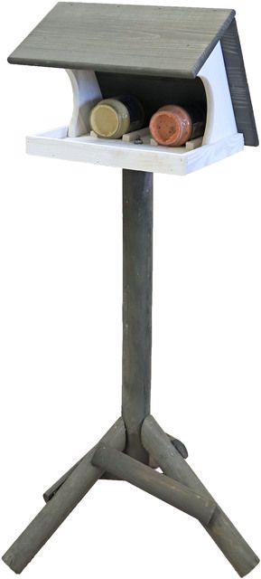 De Boon - Voederplateau met dak en pindakaaspothouder