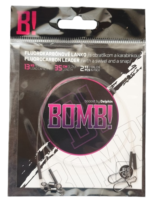 Delphin - Bomb! Fluorocarbon Wire With Swivel