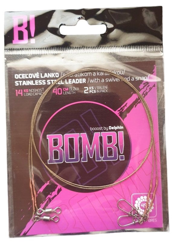 Delphin - Bomb! Stainless Steel Leader 35cm /11kg