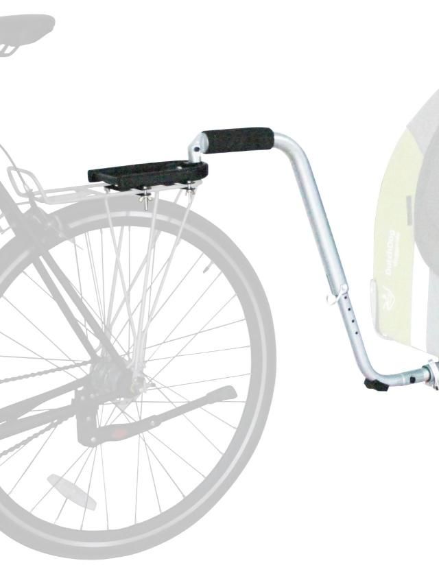 DoggyRide - Trekstang naar Bagagedrager Zwart met Adapter
