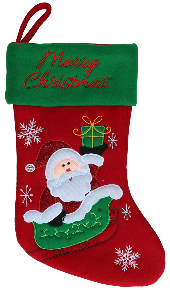 Hofman -Kerstsok kerstman in arreslee