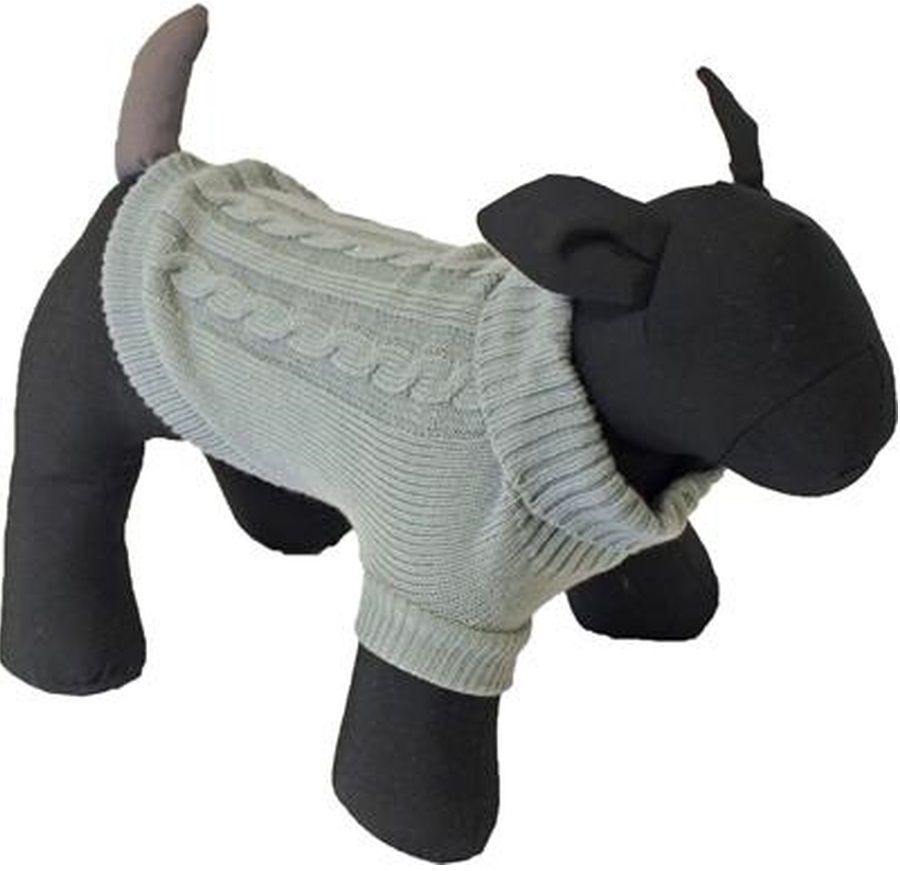 Honden - Kabel Trui Grijs