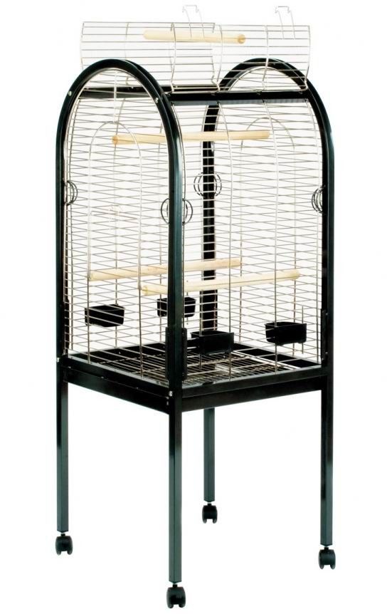 Junior Papegaaikooi - Zwart/Chrome