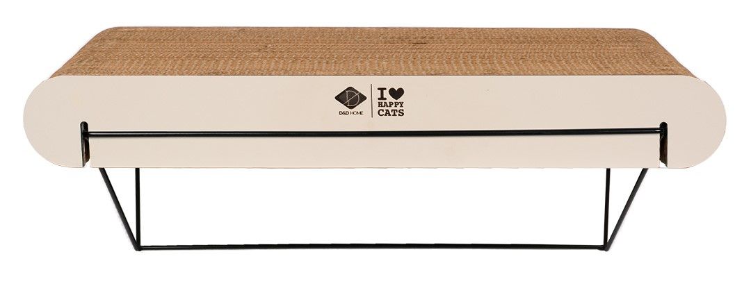 Kartonnen wandplank David recht bruin/beige