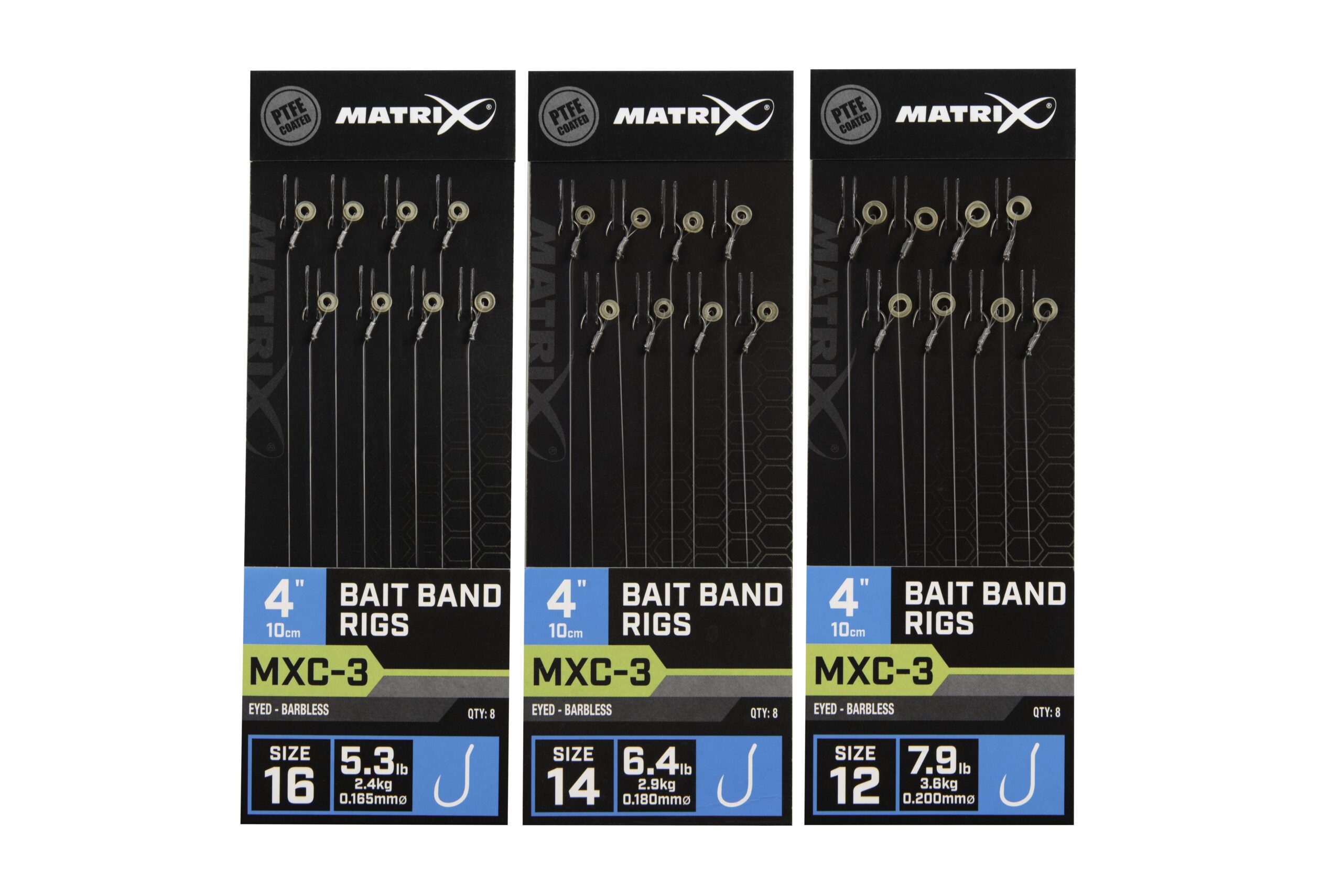 Matrix - MXC-3 Barbless 10cm Bait Band Rigs