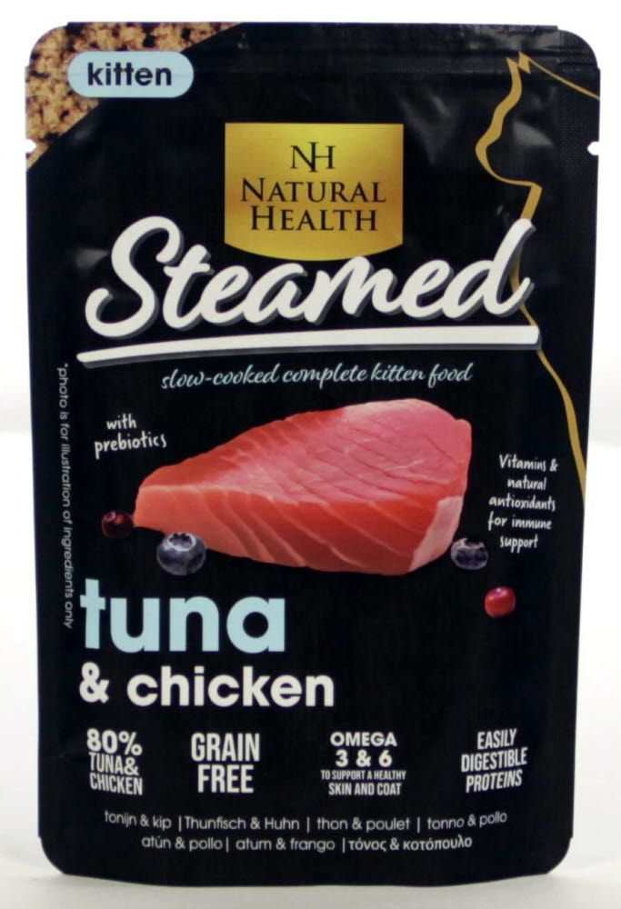 Natural Health Cat - Steamed Kitten Tuna 85gr