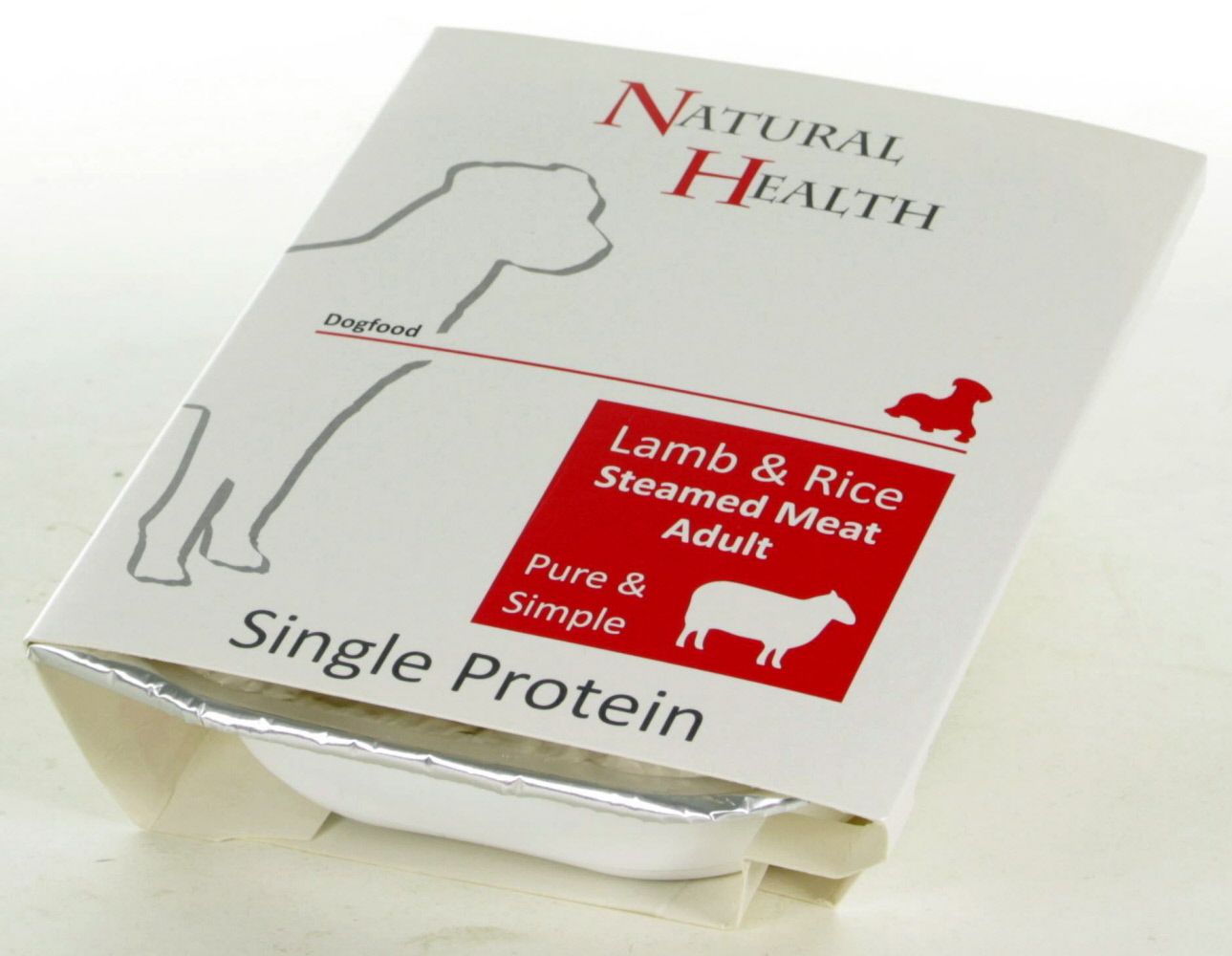 Natural Health Dog - Steamed Single Protein Lam en Rijst