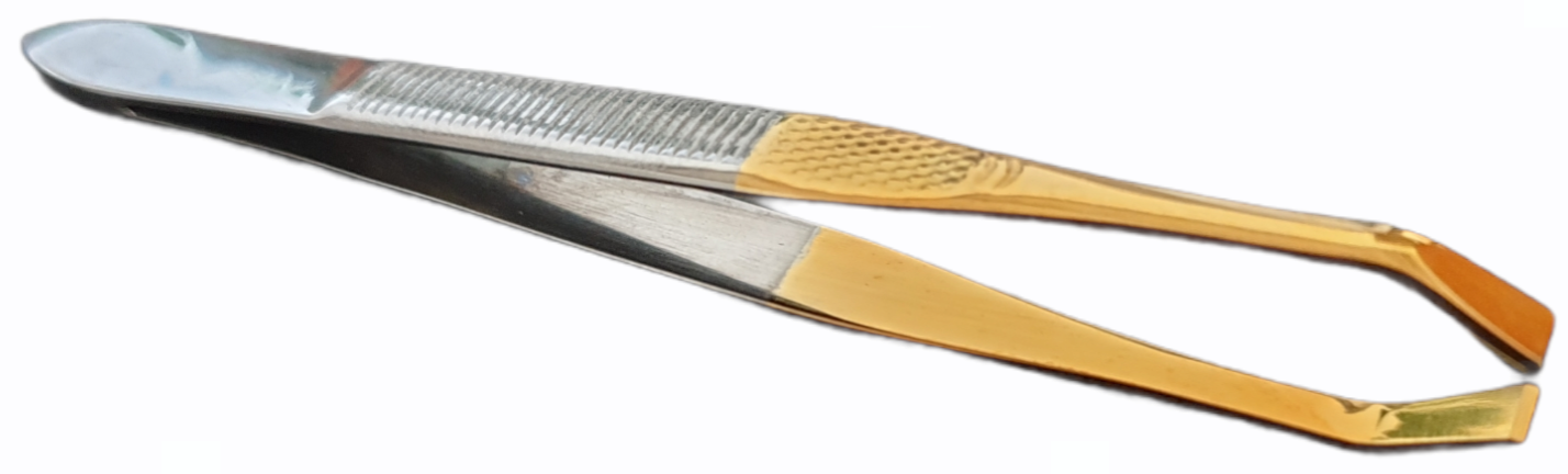 Pincet Recht Golden Tip