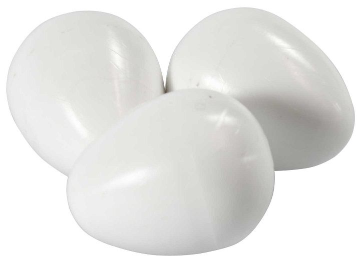 Plastic Nep Ei Grote Parkiet 2.5x3.0cm